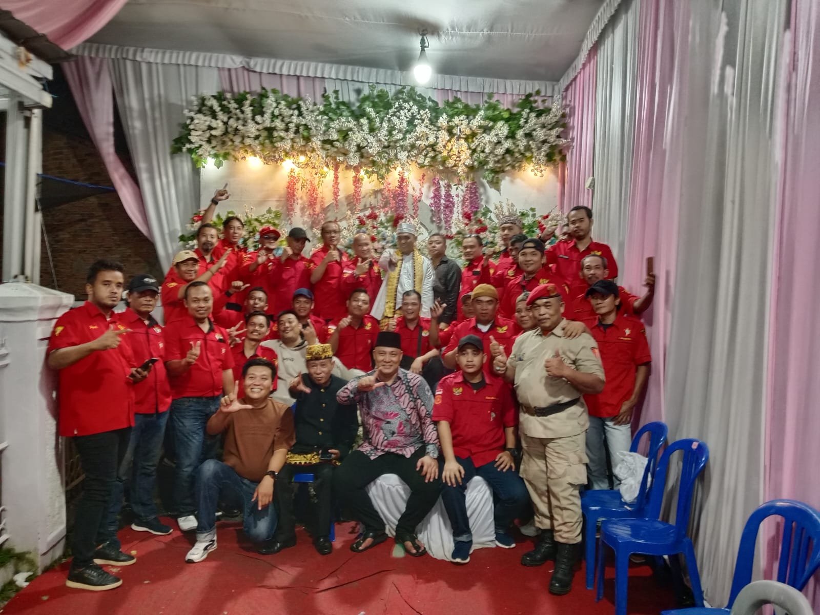 Ormas Petir Lampung Hadiri Pernikahan, Herwan, dalam Suasana Penuh Kebersamaan