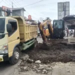 Drainase Buruk Sebabkan Banjir di Pasar Jatimulyo, Pemdes Lakukan Perbaikan Sementara