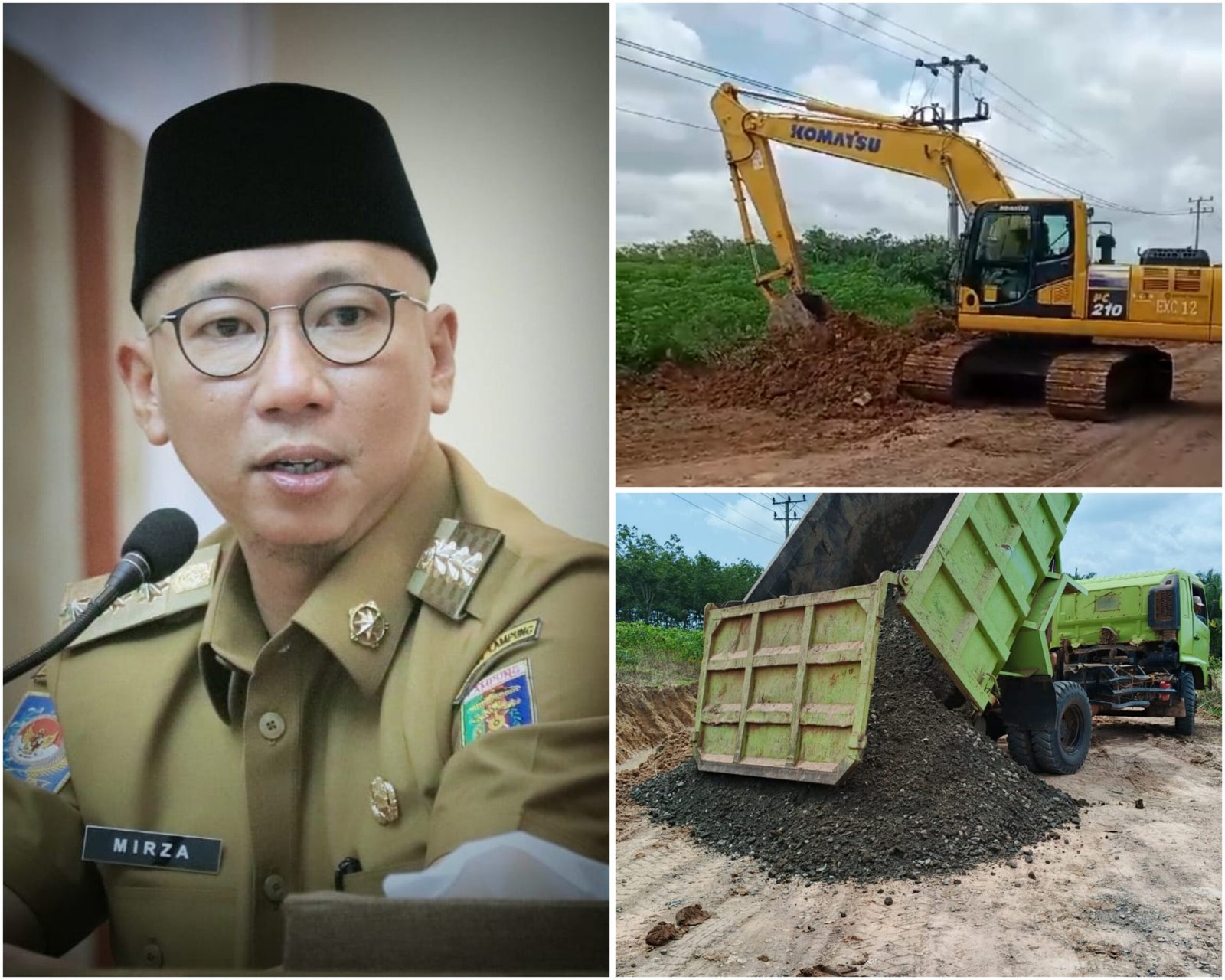 Perbaiki Ruas Tajab-Adi Jaya Way Kanan, Gubernur Mirza Minta Pelaku Usaha Ikut Jaga Jalan Tetap Mulus