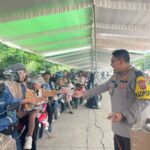 Kapolres Lampung Selatan Sambangi Pemudik Motor di Pelabuhan Bakauheni