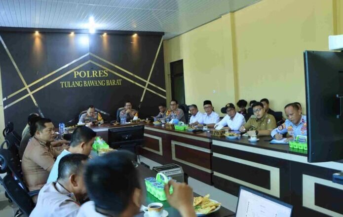 Kapolres Tubaba Pimpin Rakor Drag Bike Championship 2025