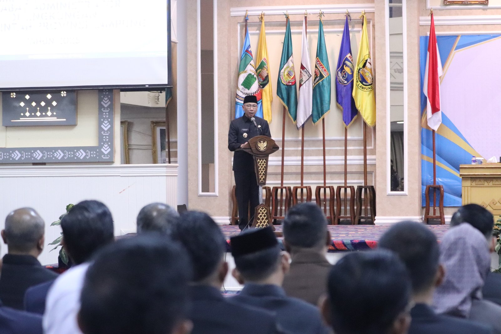 Gubernur Lampung Lantik 54 Pejabat Administrator, Tekankan Dedikasi dan Tanggung Jawab Pelayanan Publik