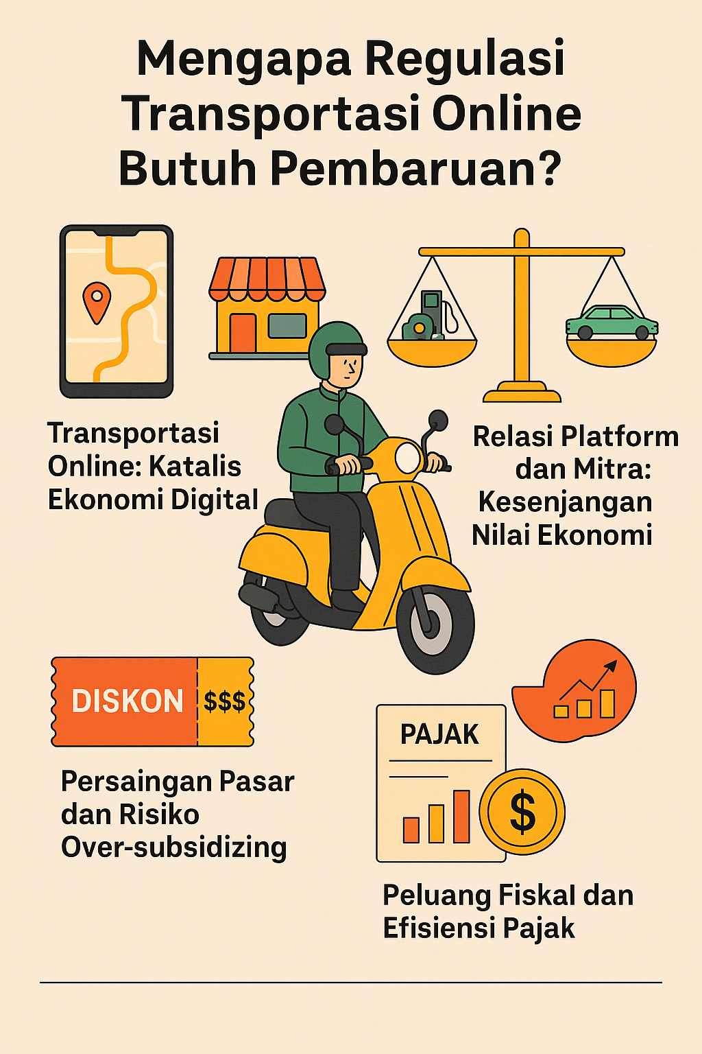Pentingnya Pembaruan Regulasi Transportasi Online di Indonesia: Tantangan dan Peluang