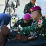 Yonif 7 Marinir Gelar Bakti Kesehatan Sambut HUT ke-22, Warga Ketapang Antusias