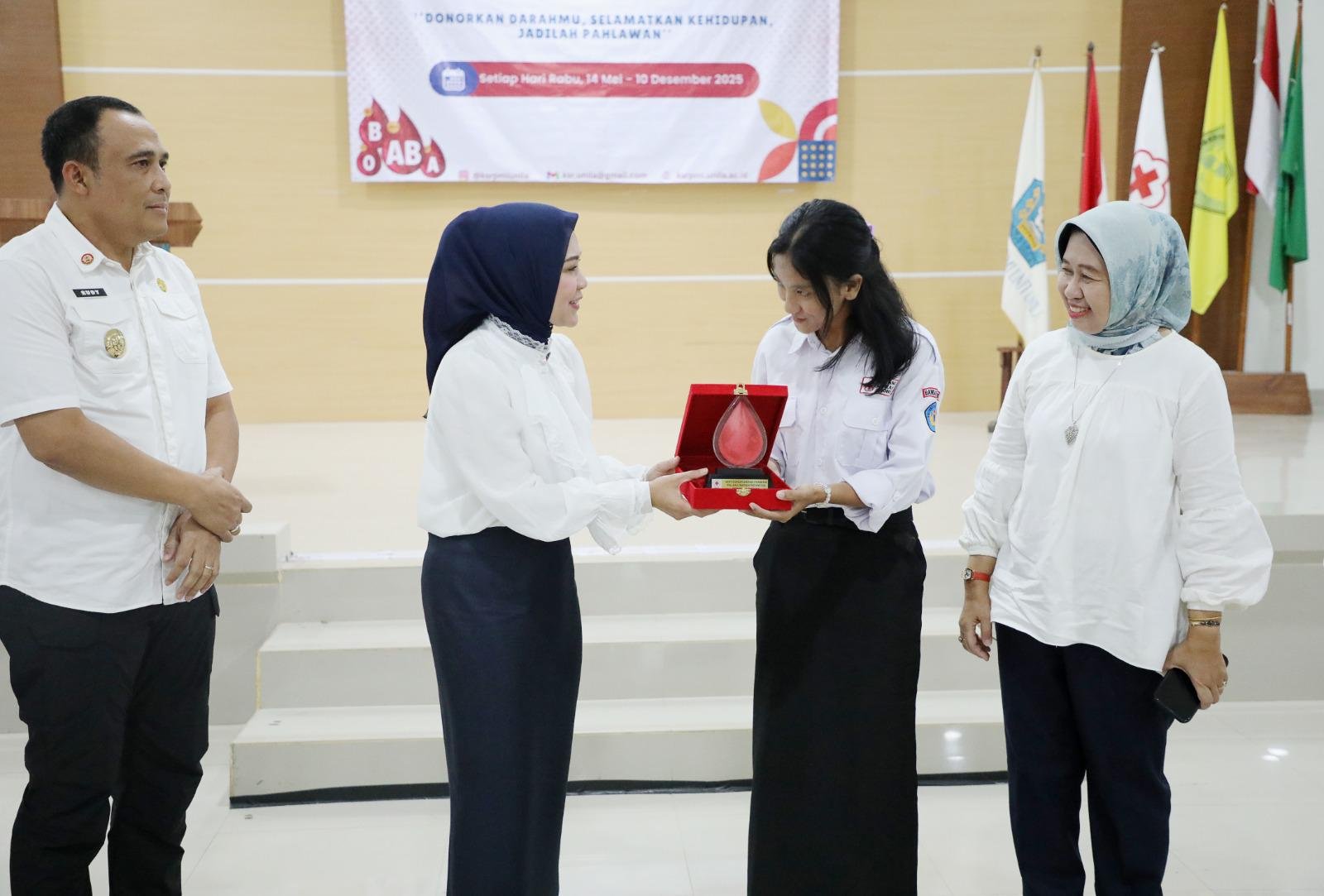 Ketua PMI Lampung Apresiasi Semangat Kemanusiaan Mahasiswa Unila dalam Aksi Donor Darah