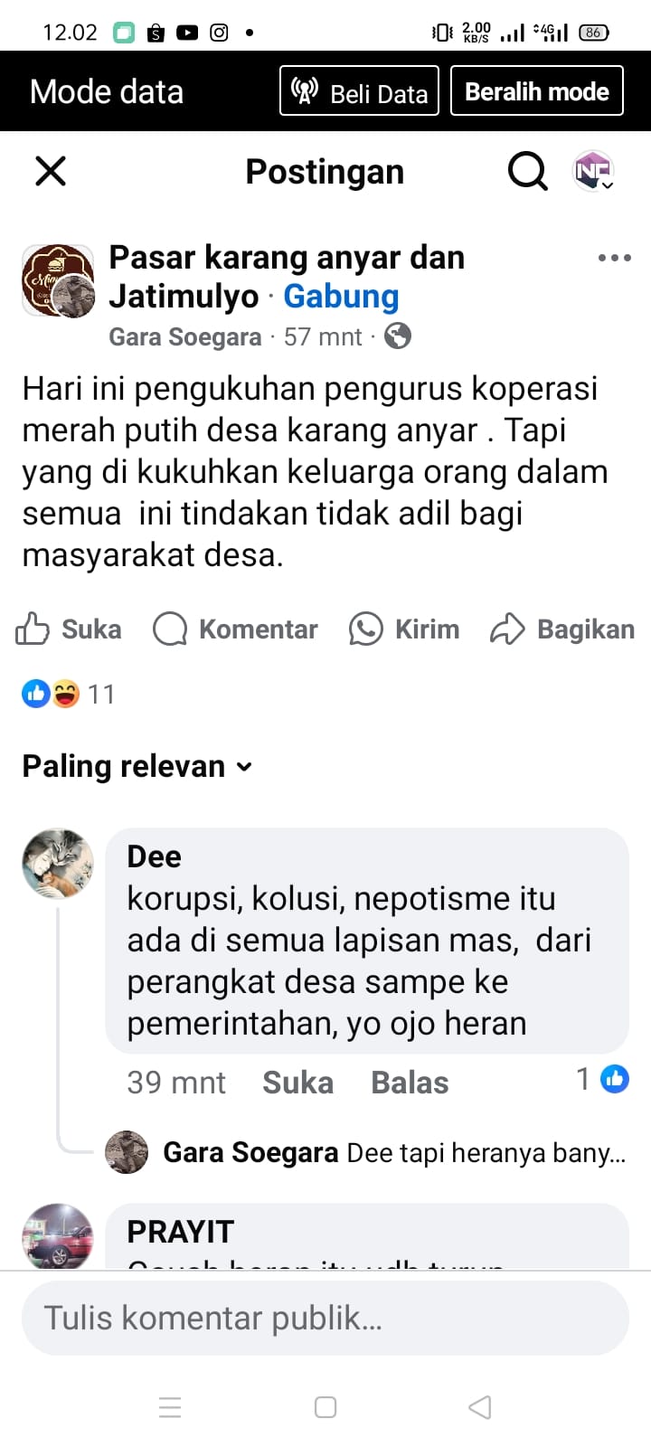 Viral! Rekrutmen Pengurus Koperasi Merah Putih di Karang Anyar Diduga Sarat Nepotisme