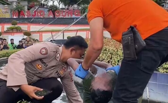 Bocah 12 Tahun Tewas Tenggelam di Kolam Pancuran JPO Siger Milenial Bandar Lampung