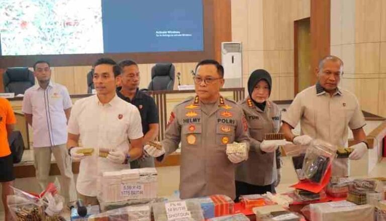 Polda Lampung Bongkar Penjualan Amunisi Ilegal di Online Shop