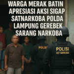 Gerebek Sarang Narkoba di Natar, Polda Lampung Dapat Dukungan Warga