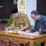 Disaksikan Menteri ATR/BPN, Gubernur Mirza Bersama Kepala BPN Tandatangani NPHD