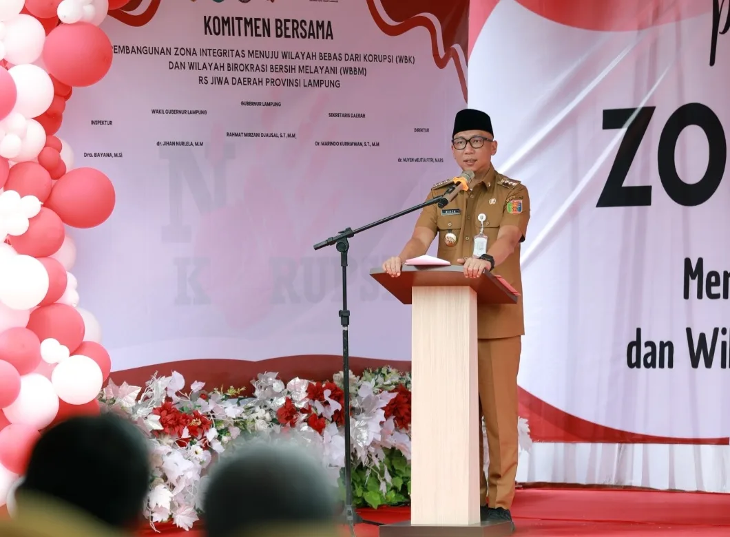 Penandatanganan Pakta Integritas RS Jiwa Lampung Dorong Predikat WBK dan WBBM