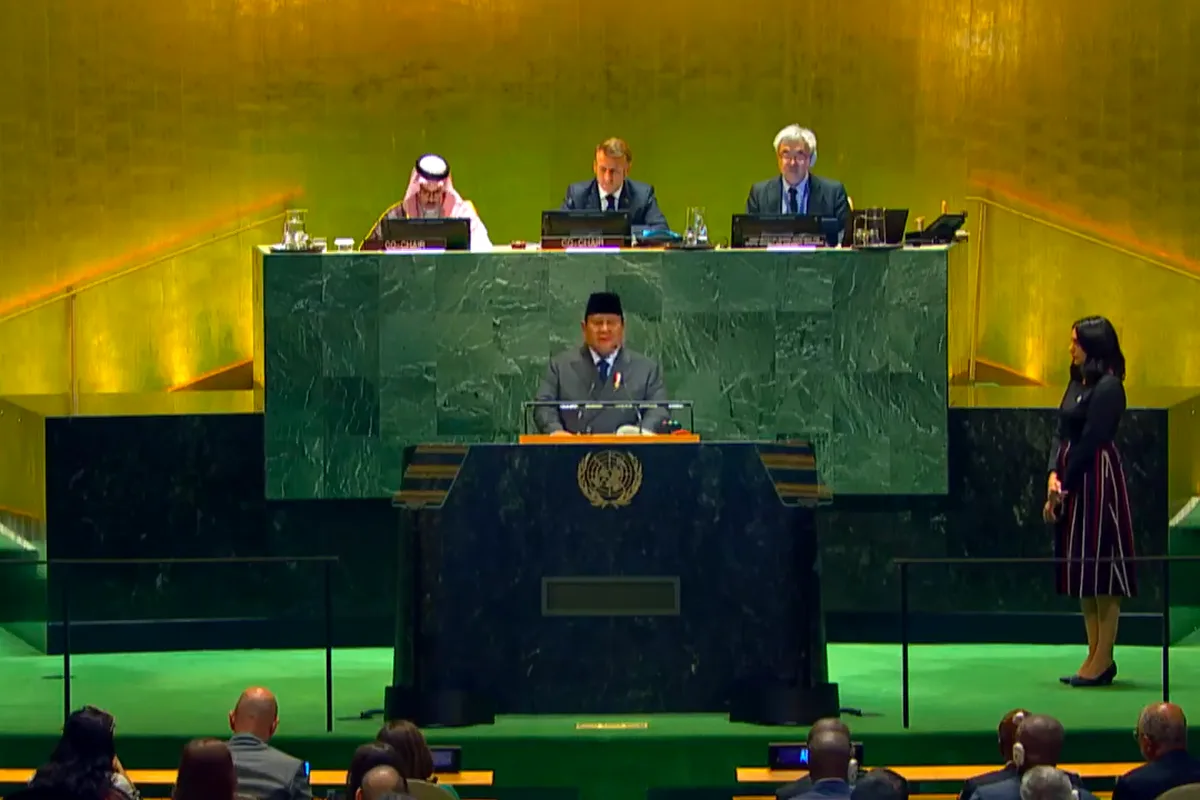 Prabowo di Sidang Umum PBB: Indonesia Akui Israel Setelah Palestina Merdeka