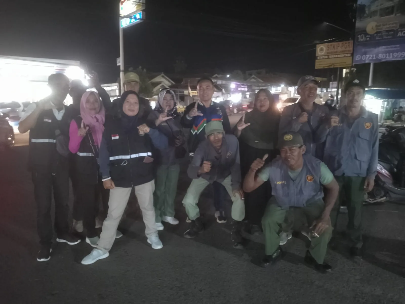 Patroli Rutin di Gerbang BKP Kemiling Raya, Antisipasi Begal dan Curanmor