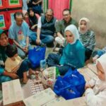Wulan Mirza Kunjungi Bocah Gizi Buruk di Natar Lampung
