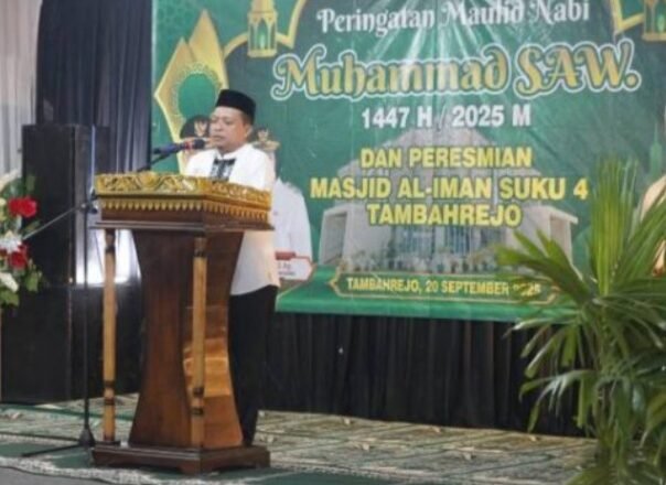 Bupati Pringsewu Riyanto Pamungkas Resmikan Masjid Al-Iman Tambahrejo