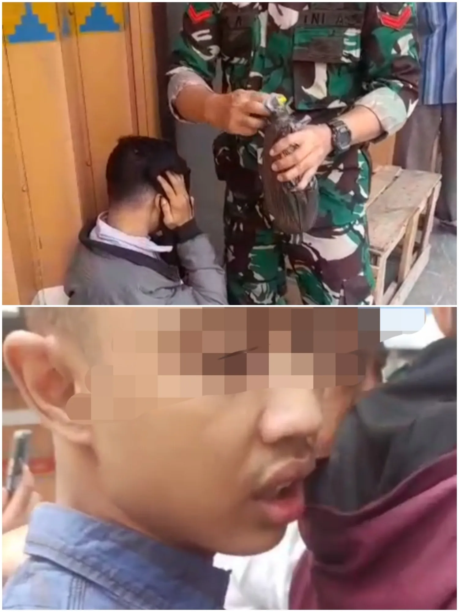 TNI Amankan Tiga Pemuda Bawa Bom Molotov di Depan BCA Bandar Lampung