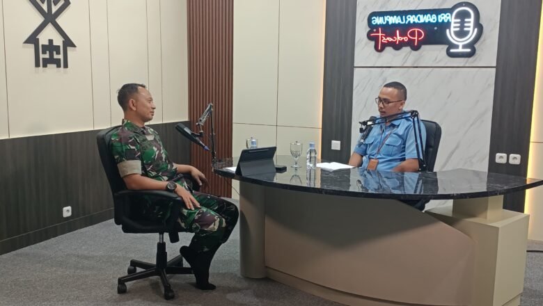 Kodim 0410/KBL Gunakan Podcast untuk Sosialisasi Rekrutmen TNI AD 2025