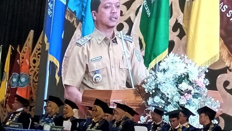 Bupati Riyanto Pamungkas Hadiri Wisuda ke-9 UMPRI Pringsewu
