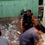 Koramil Tanjungkarang Pusat Gelar Karya Bakti Bersihkan Masjid