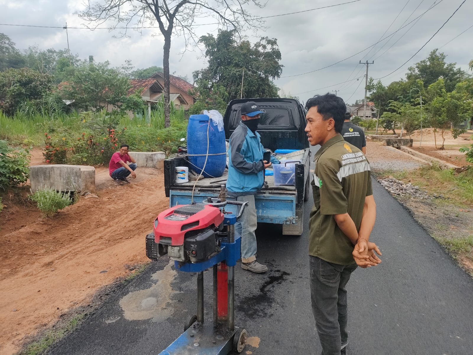 Proyek Jalan di Lampung Selatan Diduga Bermasalah, Uji Core Drill Tanpa Pengawas