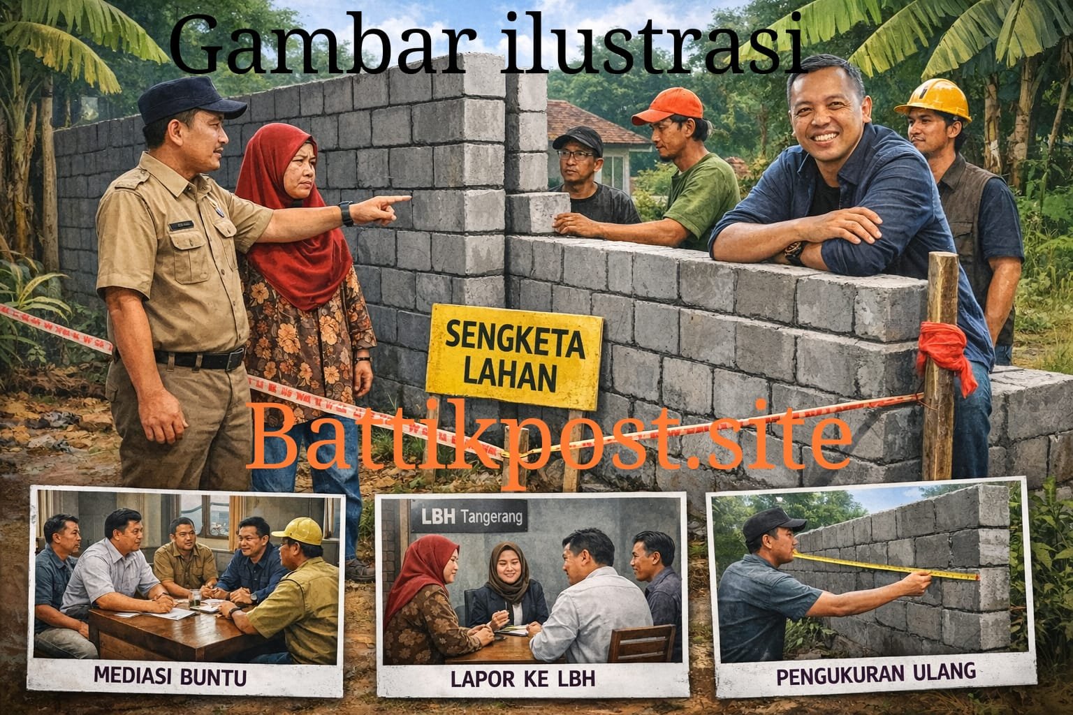 Pagar Permanen Dipersoalkan, Anggota DPRD Lampung Selatan Diduga Serobot Batas Lahan Warga Kertosari