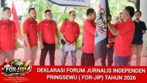 FOR-JIP Pringsewu Kukuhkan Pengurus 2026–2029