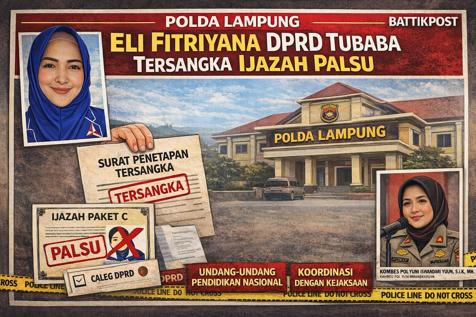 Anggota DPRD Tubaba Jadi Tersangka Ijazah Paket C