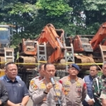 Polisi Bongkar Tambang Emas Ilegal di Way Kanan