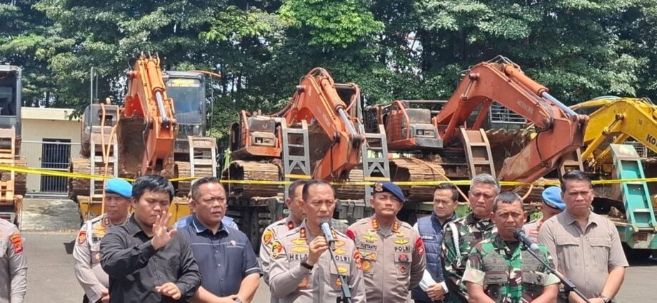 Polisi Bongkar Tambang Emas Ilegal di Way Kanan