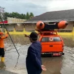 Hujan Deras Picu Genangan di Way Halim Permai Bandar Lampung