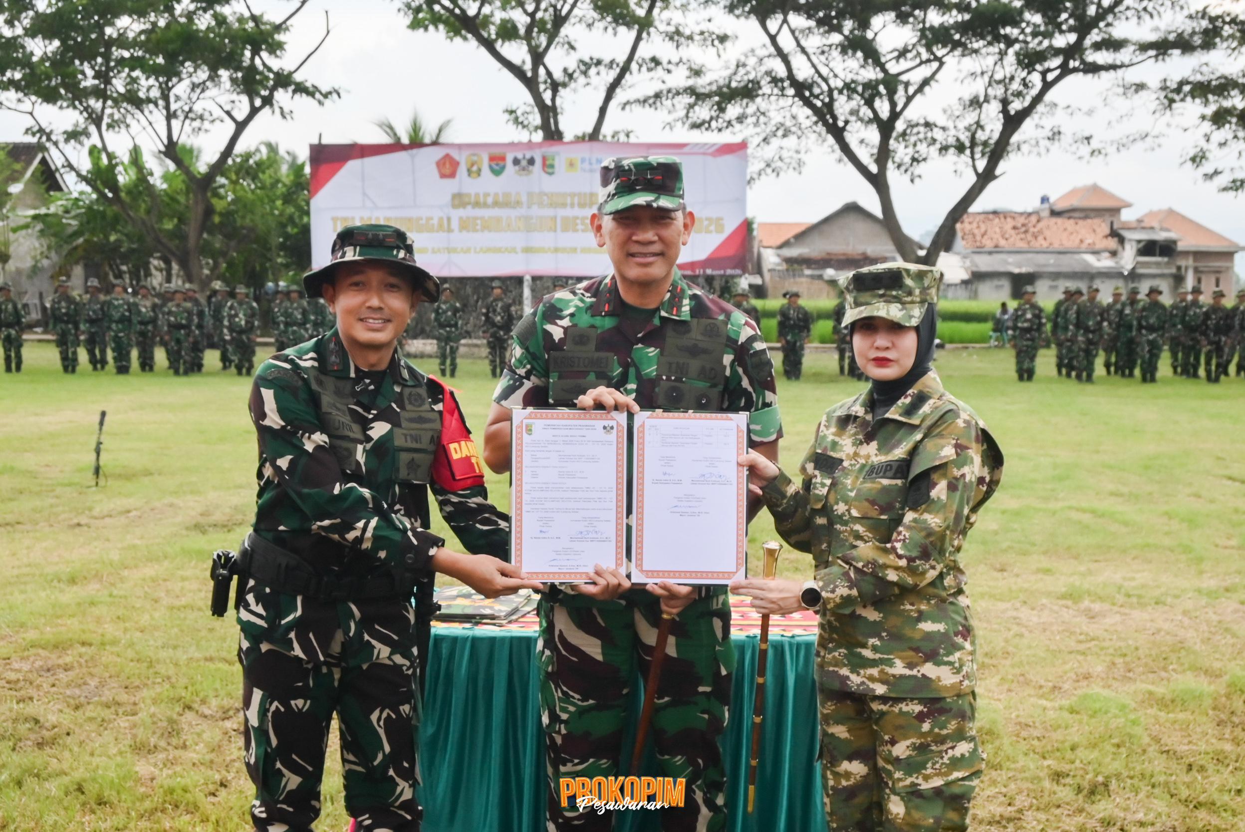 TMMD ke-127 Ditutup, Pembangunan Desa Tanjung Rejo Tuntas