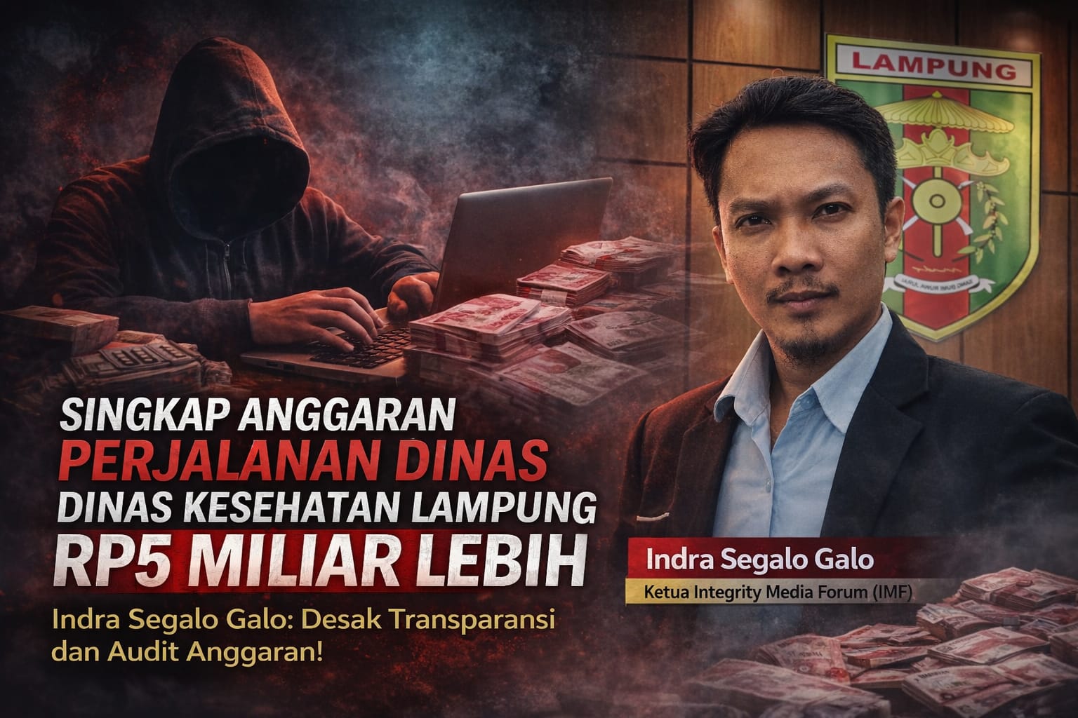 Ketua IMF Soroti Anggaran Perjalanan Dinas Dinkes Lampung Rp5 Miliar