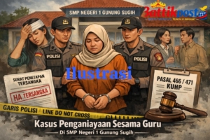 Guru SMP Gunung Sugih Jadi Tersangka Penganiayaan