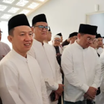 Marindo Kurniawan Shalat Idulfitri di Masjid Al-Bakrie