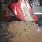 Jalan Rusak Sukarame Sebabkan Pengendara Terjatuh di Jalur Kampus