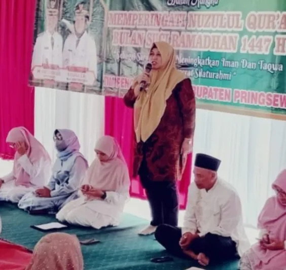 Wabup Pringsewu Hadiri Peringatan Nuzulul Qur’an di Pendopo
