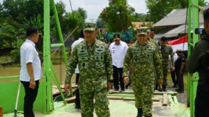 Kodam XXI/Radin Inten Mulai Pembangunan Jembatan Garuda Tahap III dan IV di Lampung Timur