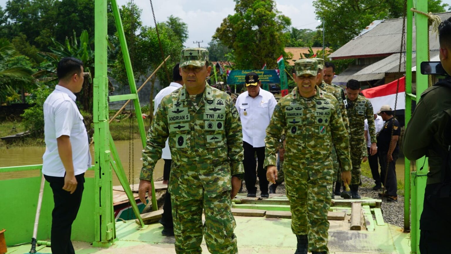 Kodam XXI/Radin Inten Mulai Pembangunan Jembatan Garuda Tahap III dan IV di Lampung Timur