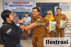ASN Lampung Utara Diduga Ambil Bansos, Picu Polemik