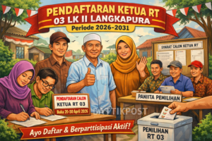 Pendaftaran Ketua RT 03 Langkapura Dibuka untuk Warga