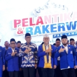 PAN Lampung Tunjukkan Kekompakan Saat Pelantikan DPW