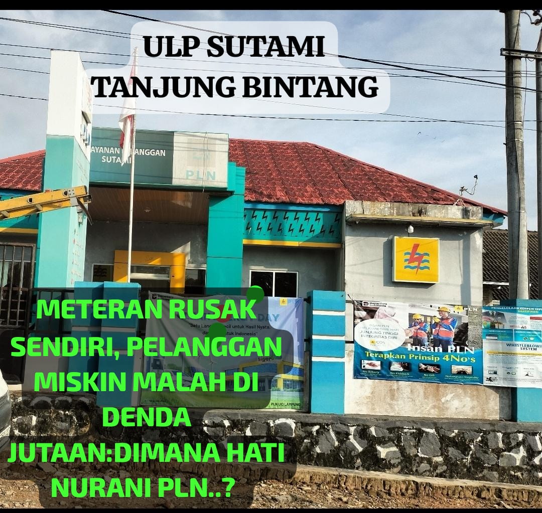 Pelanggan Lansia Didenda Rp1,3 Juta, ULP Tanjung Bintang Disorot