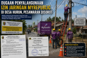 Dugaan Penyalahgunaan Izin Jaringan MyRepublic di Hurun Disorot