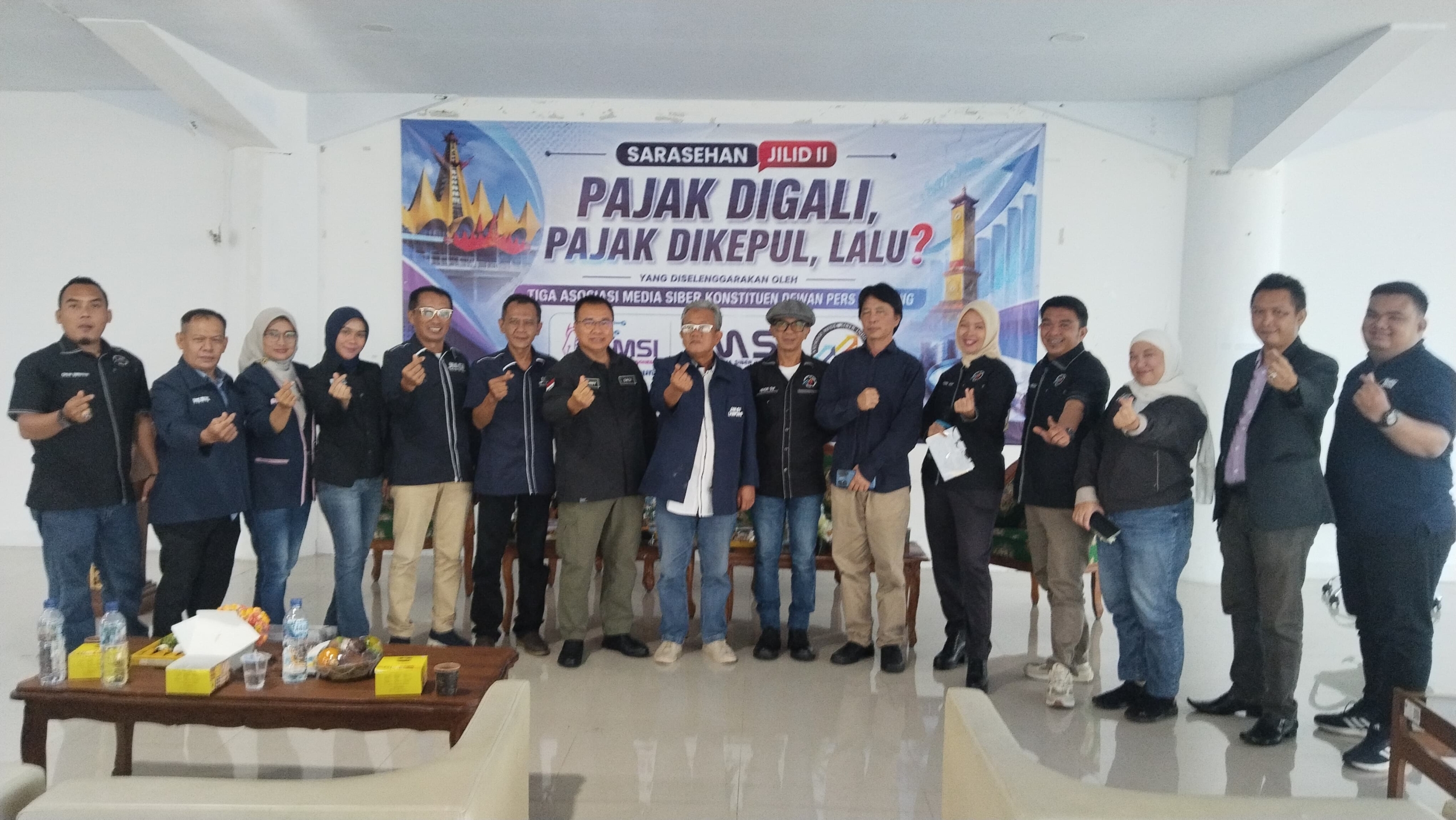 Sarasehan Jilid II Sekber 3 Konstituen Dewan Pers Dorong Solusi Peningkatan Pendapatan Pajak Lampung