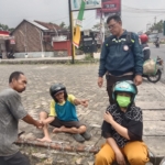 Kecelakaan Fuso dan Motor di Imam Bonjol Berakhir Damai