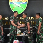 Danbrigif 4 Marinir/BS Perkuat Sinergi dengan Pangdam XXI/Radin Inten