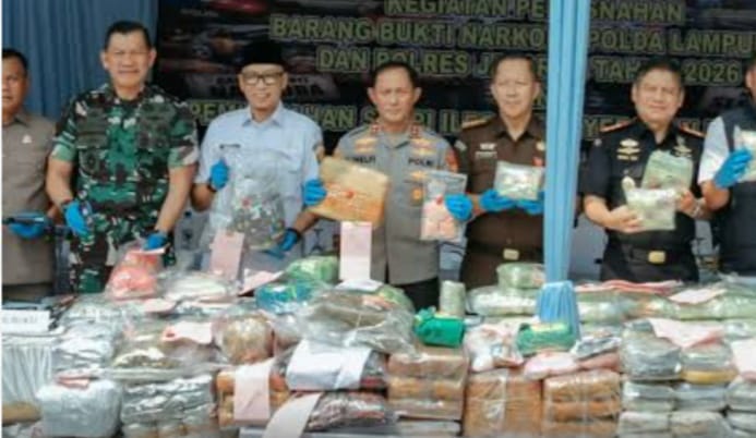 GANMN Apresiasi Kinerja Polda Lampung Berantas Narkoba