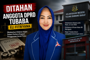 Anggota DPRD Tubaba Eli Fitriyana Dikabarkan Ditahan