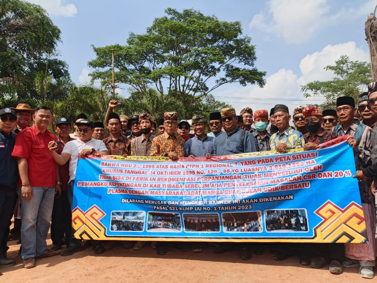 Forum Buay Bulan Bersatu Desak PTPN I Regional 7 Tanggapi Tuntutan Lahan