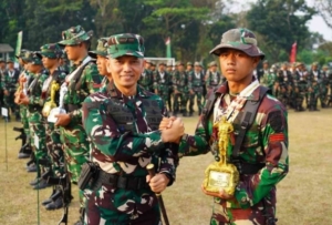 Danrem 043/Gatam Hadiri Penutupan Lomba Binsat Kodam XXI